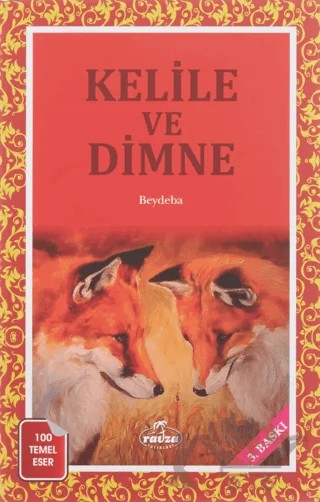 Kelile ve Dimne – Beydeba – Ravza Yayınları kitap kapağı