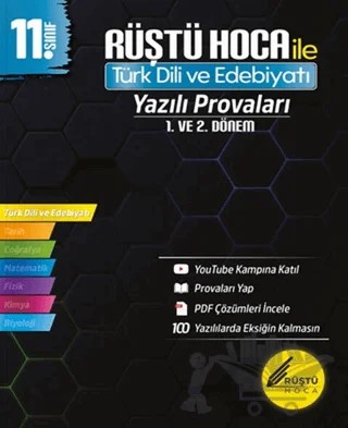 11. Sınıf Türk Dili ve Edebiyatı Yazılı Provaları – Rüştü Bayındır – Rüştü Hoca kitap kapağı