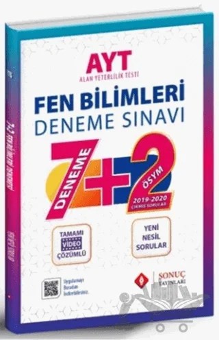 AYT Fen Bilimleri 7+2 Deneme – Kolektif – Sonuç Yayınları kitap kapağı