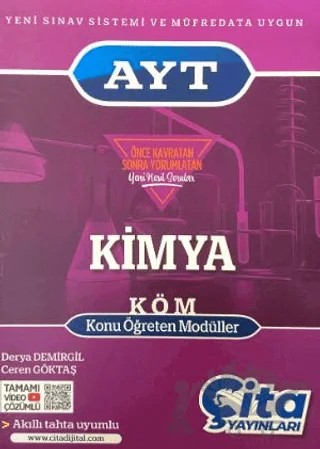 AYT Kimya Konu Öğreten Modüller – Derya Demirgil, Ceren Göktaş – Çita Yayınları kitap kapağı