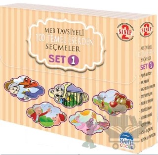 Set 1-2. Sınıf MEB Tavsiyeli 100 Temel Eser Seçmeler 10 Kitap Takım – Kolektif – Martı Yayınları kitap kapağı