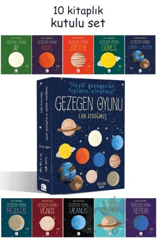 Gezegen Oyunu Seti - 10 Kitap Kutulu – Can Aydoğmuş – İndigo Çocuk kitap kapağı