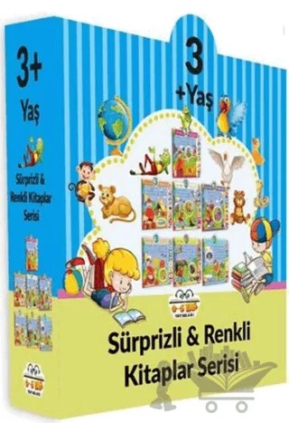3+ Yaş Sürprizli ve Renkli Kitaplar Serisi (7 Kitap Set) – Kolektif – 0-6 Yaş Yayınları kitap kapağı
