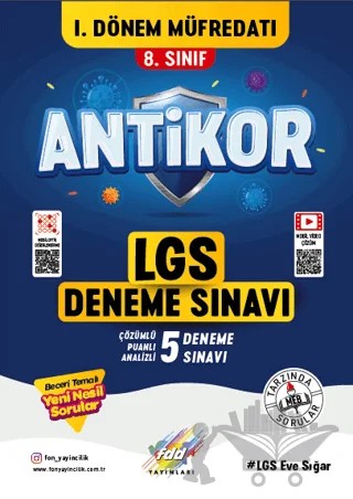 8. Sınıf LGS 1. Dönem Antikor 5'li Deneme Sınavı – Kolektif – Fdd Yayınları kitap kapağı