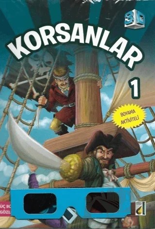 3 Boyutlu Korsanlar 1 Boyama Kitabı – Kolektif – Damla Yayınevi kitap kapağı