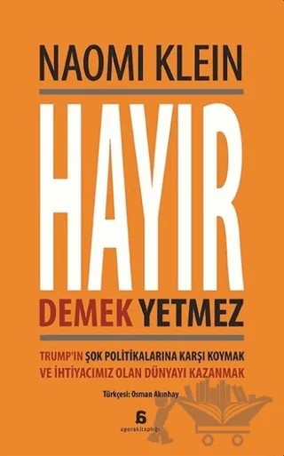 Hayır Demek Yetmez – Naomi Klein – Agora Kitaplığı kitap kapağı