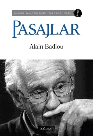Pasajlar Sosyal Bilimler Dergisi Sayı: 3 Eylül 2019 – Pasajlar Sosyal Bilimler Dergisi kitap kapağı