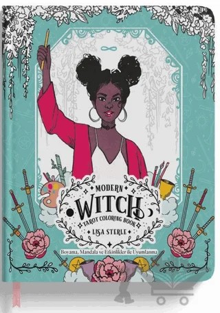 Modern Witch Tarot Coloring Book – Lisa Sterle – Ekorp Kitap kitap kapağı