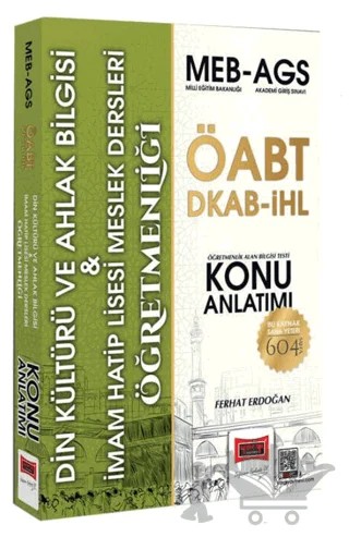 MEB-AGS ÖABT DKAB-İHL Din Kültürü ve Ahlak Bilgisi Öğretmenliği Konu Anlatımı – Ferhat Erdoğan – Yargı Yayınevi kitap kapağı