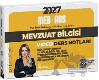 2027 MEB AGS Mevzuat Bilgisi Video Ders Notları – Esra Özkan Karaoğlu – Hoca Kafası Yayınları kitap kapağı