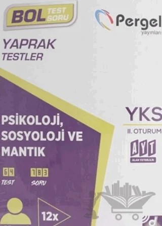 AYT Psikoloji - Sosyoloji - Mantık Kutu Test – Kolektif – Pergel Yayınları kitap kapağı