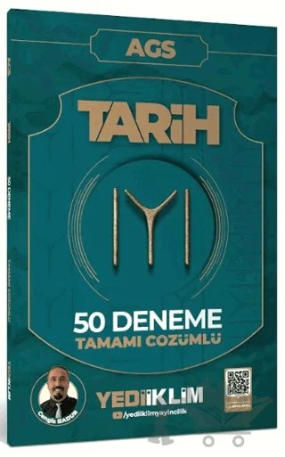 2027 AGS KAYI Tarih Tamamı Çözümlü 50 Deneme – Cengiz Badur – Yediiklim Yayınları kitap kapağı