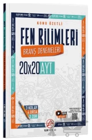 AYT Fen Bilimleri Konu Özetli 20 x 20 Branş Denemeleri – Kollektif – Alan Yayınları kitap kapağı