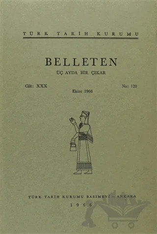 Belleten Sayı: 120 Cilt: 30 – Türk Tarih Kurumu Yayınları kitap kapağı