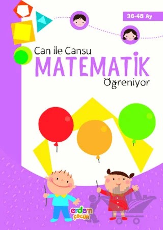 Can ile Cansu Matematik Öğreniyor – Kolektif – Erdem Çocuk kitap kapağı