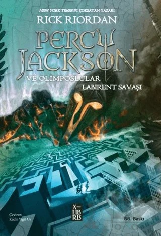 Percy Jackson ve Olimposlular 4 Labirent Savaşı – Rick Riordan – XLIBRIS kitap kapağı