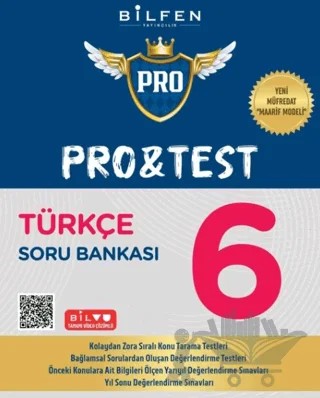 6.Sınıf Pro&Test Türkçe Soru Bankası – Kolektif – Bilfen Yayıncılık kitap kapağı