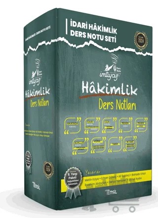 İmtiyaz İdari Hakimlik Ders Notları Seti – Kolektif – Temsil Kitap kitap kapağı