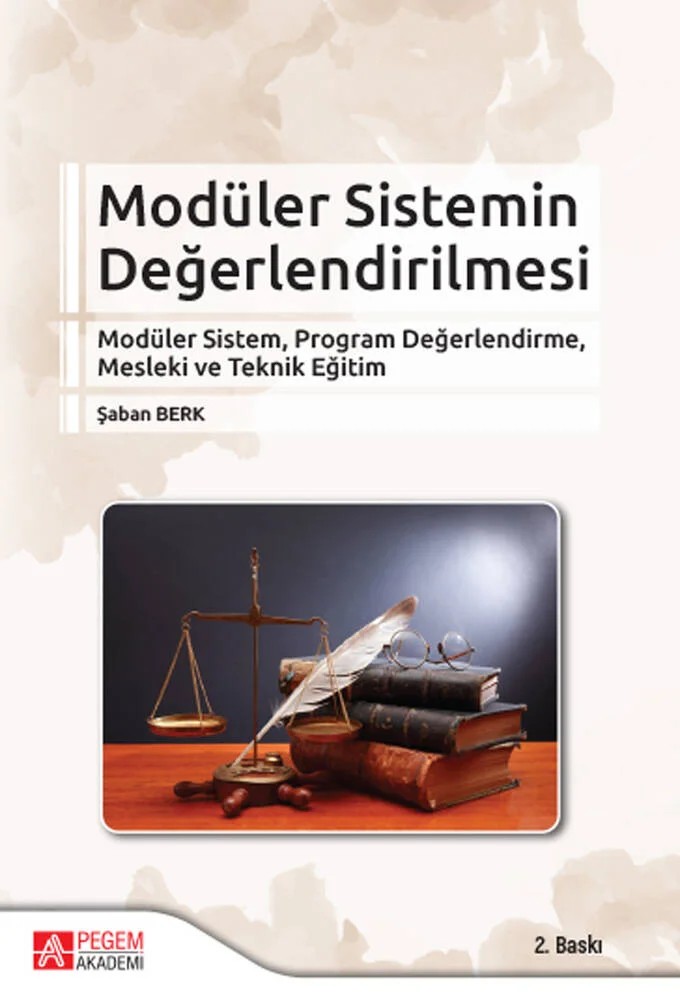 Modüler Sistemin Değerlendirilmesi – Şaban Berk – Pegem Akademi Yayıncılık kitap kapağı