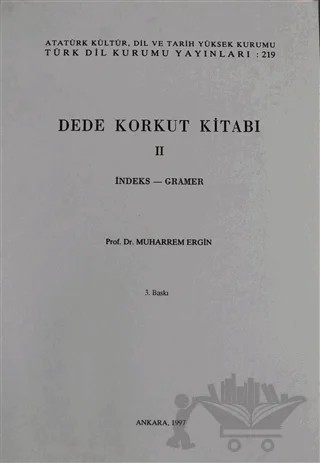 Dede Korkut Kitabı - 2 – Muharrem Ergin – Türk Dil Kurumu Yayınları kitap kapağı