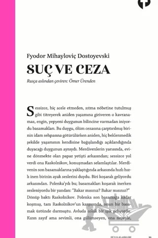Suç ve Ceza – Fyodor Mihayloviç Dostoyevski – Turkuvaz Kitap kitap kapağı