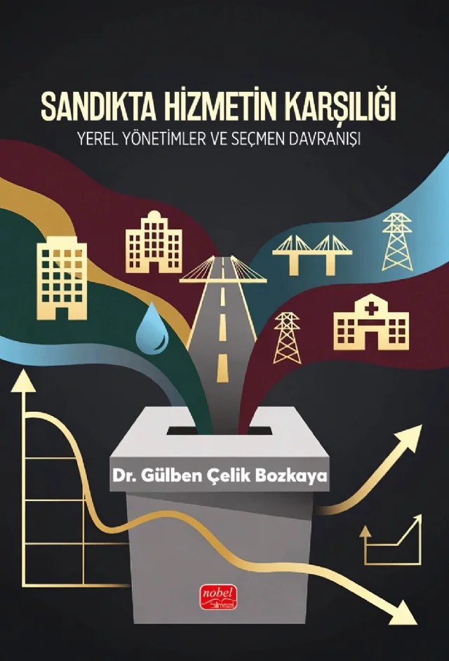 Sandıkta Hizmetin Karşılığı Yerel Yönetimler ve Seçmen Davranışı – Gülben Çelik Bozkaya – Nobel Bilimsel Eserler kitap kapağı