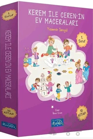 Kerem ile Ceren'in Ev Maceraları Seti - 10 Kitap Takım – Yasemin Şengül – Parıltı Yayınları kitap kapağı