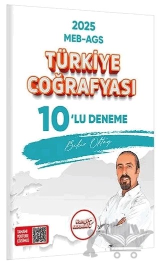 MEB-AGS Türkiye Coğrafyası 10'lu Deneme Sınavı – Bekir Oktay – Hangi KPSS Yayınları kitap kapağı