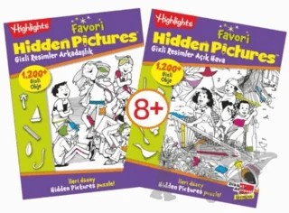 Highlights Favori Hidden Pictures (Gizli Resimler) 2'li Set – Kolektif – Dikkat Atölyesi Yayınları kitap kapağı