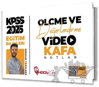 2025 KPSS Eğitim Bilimleri Ölçme ve Değerlendirme Video Kafa Notlar – Serdar Yenilmez – Hoca Kafası Yayınları kitap kapağı
