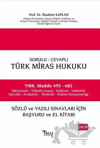 Sorulu-Cevaplı, Türk Miras Hukuku – İbrahim Kaplan – İmaj Yayıncılık kitap kapağı