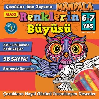 Maxi Renklerin Büyüsü- Çocuklar İçin Boyama 4 – Kolektif – Maxi Yayıncılık kitap kapağı