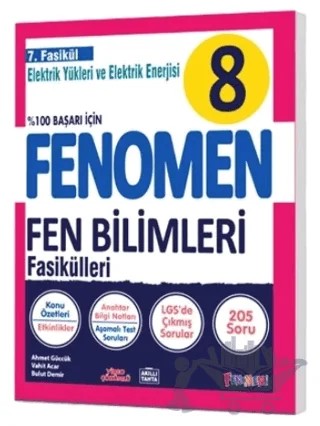8 Fen Bilimleri 7. Fasikül (Elektrik Yükleri ve Elektrik Enerjisi) – Fenomen Yayınları kitap kapağı