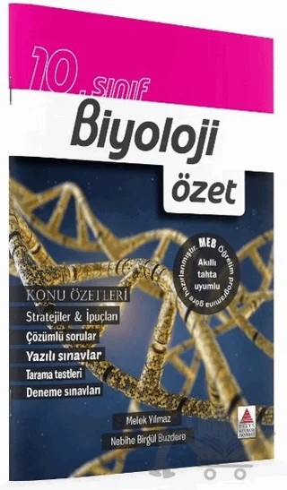 10. Sınıf Biyoloji Özet – Melek Yılmaz, Nebihe Birgül Buzdere – Delta Kültür Yayınevi kitap kapağı