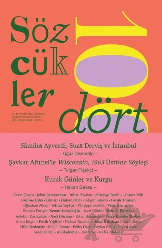 Sözcükler Dergisi Sayı: 104 Temmuz - Ağustos 2023 – Sözcükler Yayınları kitap kapağı