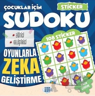 Çocuklar için Sudoku - Sticker Hediyeli Orta Seviye 3 – Kolektif – Dokuz Çocuk kitap kapağı