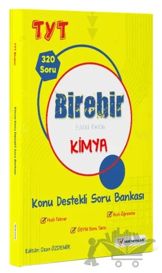 YKS TYT Birebir Etkisi Kesin Kimya Konu Destekli Soru Bankası – Kolektif – Veri Yayınları kitap kapağı