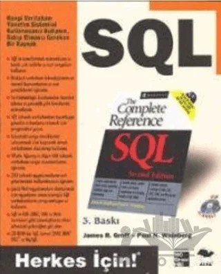 SQL Herkes İçin – James R. Groff, Paul N. Weinberg – Alfa Yayınları kitap kapağı