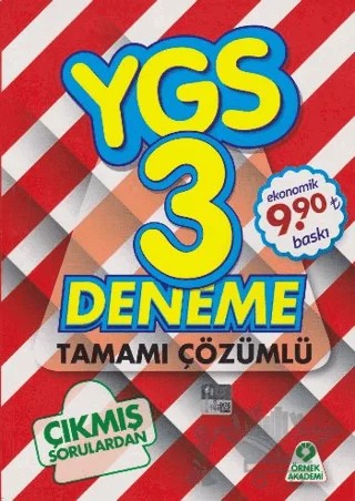 YGS 3 Deneme Tamamı Çözümlü – Kolektif – Örnek Akademi kitap kapağı