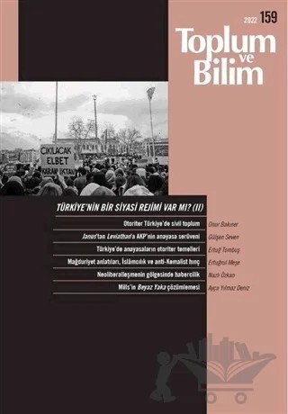 Toplum ve Bilim Dergisi Sayı: 159 – İletişim Yayınevi kitap kapağı