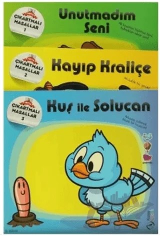 Toptiş Çıkartmalı Masallar Serisi (3 Kitap Takım) – Kolektif – Kuzey Yayınları kitap kapağı