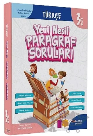 3. Sınıf Türkçe Yeni Nesil Paragraf Soruları – Kolektif – ONburda Yayınları kitap kapağı