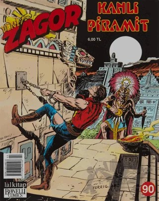 Yeni Zagor Sayı: 90 Kanlı Piramid – Lal Kitap kitap kapağı