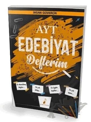 AYT Edebiyat Defterim – İhsan Güverçin – Pelikan Tıp Teknik Yayıncılık kitap kapağı
