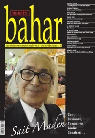 Berfin Bahar Aylık Kültür, Sanat ve Edebiyat Dergisi Sayı: 186 – Berfin Bahar Dergisi kitap kapağı