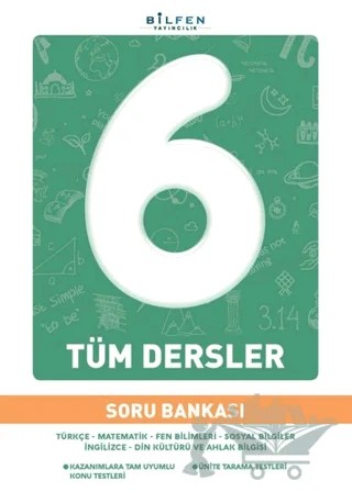 6. Sınıf Tüm Dersler Soru Bankası – Kolektif – Bilfen Yayıncılık kitap kapağı