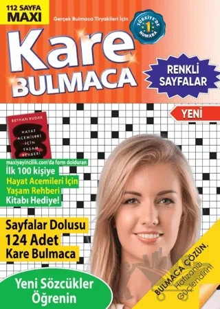 Maxi Kare Bulmaca 22 – Bertan Kodamanoğlu – Maxi Yayıncılık kitap kapağı