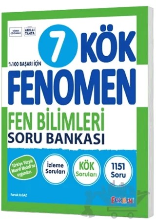 7. Sınıf Fen Bilimleri Kök Soru Bankası – Faruk Ilgaz – Fenomen Yayınları kitap kapağı