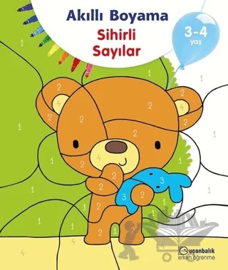 Akıllı Boyama - Sihirli Sayılar – Kolektif – Uçanbalık Yayıncılık kitap kapağı