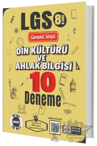 8. Sınıf LGS Din Kültürü ve Ahlak Bilgisi 10 Deneme – Kolektif – Mutlak Değer Yayıncılık kitap kapağı